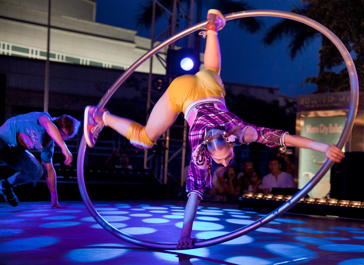 Dance performance at the Miami Adrienne Arsht Center for Performing Arts.